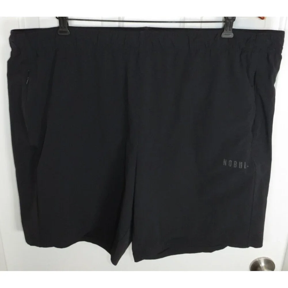 NOBULL Training Men's Shorts Black Performance Stretch 8